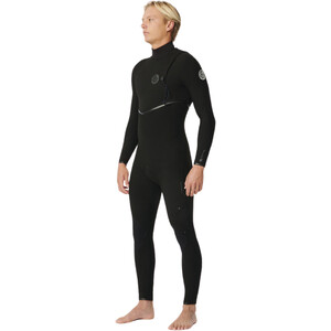 2024 Rip Curl Mens Flashbomb 4/3mm Zip Free Wetsuit 14NMFS - Black